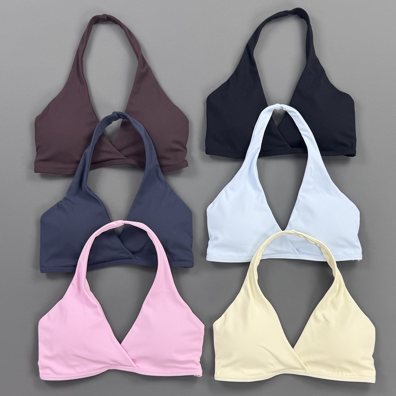 Atasan Gym Wanita Halter Neck  - Sports Bra High Impact ulasan dan harga